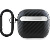 BMW Carbon Double Metal Logo - Case for AirPods 4 (black) - (BMA4WMPUCA2)