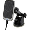 BMW MagSafe M Edition - Magnetic car holder with 15W wireless charging (black) - (BMMWCCMPGPK)