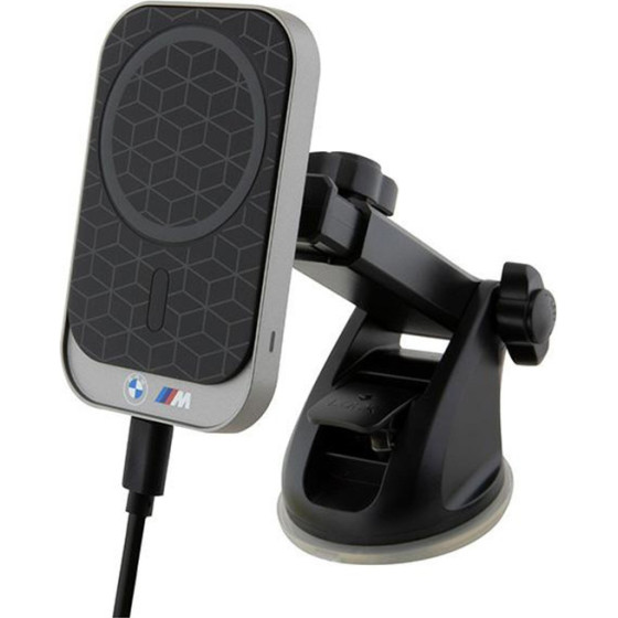 BMW MagSafe M Edition - Magnetic car holder with 15W wireless charging (black) - (BMMWCCMPGPK)