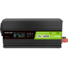 Green Cell - PowerInverter voltage converter with LCD display 12V to 230V 500W/1000W Pure sine wave - (INVGC12P500LCD)