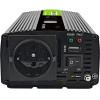 Green Cell - PowerInverter voltage converter with LCD display 12V to 230V 500W/1000W Pure sine wave - (INVGC12P500LCD)