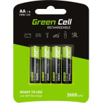 Green Cell 4x AA HR6 Batteries 2600mAh - (GR01)