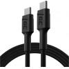 Green Cell Cable GC PowerStream USB-C - USB-C 120cm with Power Delivery (60W), 480 Mbps, Ultra Charge, QC 3.0 - (KABGC30)