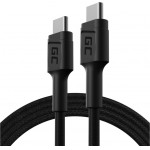 Green Cell Cable GC PowerStream USB-C - USB-C 120cm with Power Delivery (60W), 480 Mbps, Ultra Charge, QC 3.0 - (KABGC30)