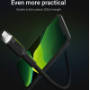 Green Cell Cable Ray USB-A - Lightning White LED 200cm with support for Apple 2.4A fast charging - (KABGC12)