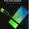 Green Cell Cable Ray USB-A - USB-C Green LED 200cm with support for Ultra Charge QC3.0 fast charging - (KABGC13)