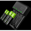 Green Cell GC VitalCharger Ni-MH AA and AAA battery charger with Micro USB and USB-C port - (GRADGC01)