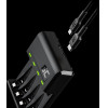 Green Cell GC VitalCharger Ni-MH AA and AAA battery charger with Micro USB and USB-C port - (GRADGC01)
