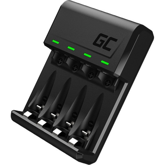 Green Cell GC VitalCharger Ni-MH AA and AAA battery charger with Micro USB and USB-C port - (GRADGC01)