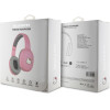Hello Kitty Metal Logo Oval Shape - Bluetooth V5.3 wireless in-ear headphones (pink) - (HKBHA1BKHLMP)