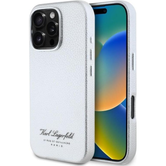 Karl Lagerfeld Hotel RSG - Case for iPhone 16 Pro (gray) - (KLHCP16LPGWCMKHG)