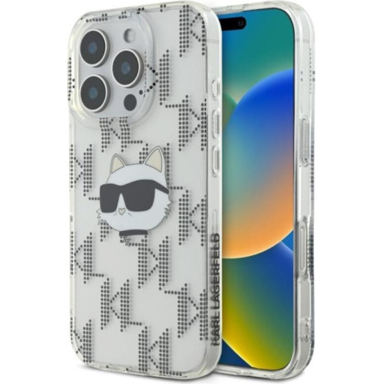 Karl Lagerfeld IML Choupette Head Electroplated - Case for iPhone 16 Pro Max (transparent) - (KLHCP16XHKLPCHT)