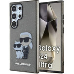 Karl Lagerfeld IML Glitter Karl & Choupette - Case for Samsung Galaxy S24 Ultra (black) - (KLHCS24LHNKCTGK)
