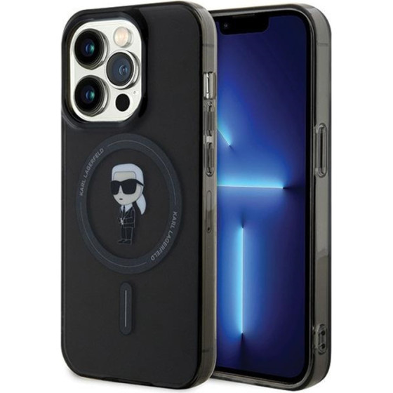 Karl Lagerfeld IML Ikonik MagSafe - Case for iPhone 14 Pro Max (black) - (KLHMP14XHFCKNOK)