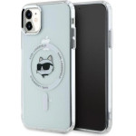 Karl Lagerfeld IML Metal Choupette Head MagSafe - Case for iPhone 11 (White) - (KLHMN61HLSCHH)
