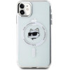 Karl Lagerfeld IML Metal Choupette Head MagSafe - Case for iPhone 11 (White) - (KLHMN61HLSCHH)