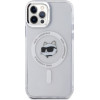 Karl Lagerfeld IML Metal Choupette Head MagSafe - Case for iPhone 12 / iPhone 12 Pro (White) - (KLHMP12MHLSCHH)