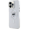 Karl Lagerfeld IML Metal Choupette Head MagSafe - Case for iPhone 13 Pro Max (White) - (KLHMP13XHLSCHH)