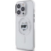 Karl Lagerfeld IML Metal Choupette Head MagSafe - Case for iPhone 14 Pro (White) - (KLHMP14LHLSCHH)