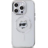 Karl Lagerfeld IML Metal Choupette Head MagSafe - Case for iPhone 14 Pro (White) - (KLHMP14LHLSCHH)