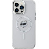 Karl Lagerfeld IML Metal Choupette Head MagSafe - Case for iPhone 14 Pro Max (White) - (KLHMP14XHLSCHH)