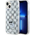 Karl Lagerfeld Monogram Choupette - Case for iPhone 15 (Transparent) - (KLHCP15SHNCMKLT)
