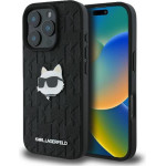 Karl Lagerfeld Monogram Choupette Head Pin - Case for iPhone 16 Pro Max (black) - (KLHCP16XPGKLCHPK)