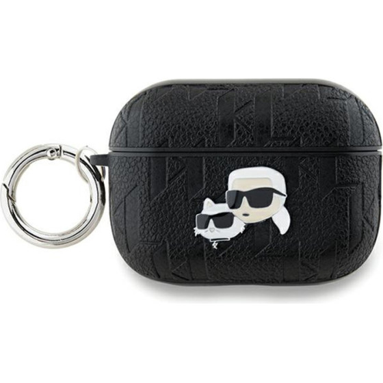 Karl Lagerfeld Monogram Karl & Choupette Head - AirPods Pro 2 Case (black) - (KLAP2PGKCPK)