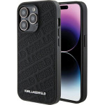 Karl Lagerfeld Quilted K Pattern - iPhone 15 Pro Case (Black) - (KLHCP15LPQKPMK)