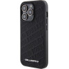 Karl Lagerfeld Quilted K Pattern - iPhone 15 Pro Case (Black) - (KLHCP15LPQKPMK)