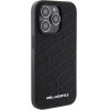 Karl Lagerfeld Quilted K Pattern - iPhone 15 Pro Case (Black) - (KLHCP15LPQKPMK)