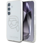 Karl Lagerfeld Rhinestones Karl Head Logo - Case for Samsung Galaxy S25 (Transparent) - (KLHCS25SHKHDCELT)