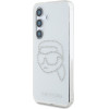 Karl Lagerfeld Rhinestones Karl Head Logo - Case for Samsung Galaxy S25 (Transparent) - (KLHCS25SHKHDCELT)