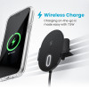 Speck Charging Vent Mount + ClickLock - Car Mount with Wireless Charging MagSafe (Black) - (150683-1041)