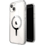 Speck Gemshell Grip + MagSafe - Case for iPhone 15 Plus / iPhone 14 Plus (Clear / Chrome Finish) - (150512-3223)