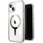 Speck Gemshell Grip + MagSafe - Case for iPhone 16e / iPhone 15 / iPhone 14 / iPhone 13 (Clear / Chrome Finish) - (150494-3223)