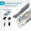 Speck Presidio Lux ClickLock & MagSafe - Case for iPhone 16 Pro (Sunshine Daisies / Clear / Gold) - (150747-3257)