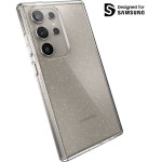 Speck Presidio Lux Glitter - Case for Samsung Galaxy S24 Ultra (Clear / Gold Glitter) - (150621-9221)