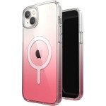 Speck Presidio Perfect-Clear + Ombre + MagSafe - Case for iPhone 15 Plus / 14 Plus with MICROBAN coating (Clear / Vintage Rose Fade) - (150123-9509)