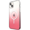 Speck Presidio Perfect-Clear + Ombre + MagSafe - Case for iPhone 15 Plus / 14 Plus with MICROBAN coating (Clear / Vintage Rose Fade) - (150123-9509)