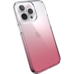 Speck Presidio Perfect-Clear + Ombre - Case for iPhone 13 Pro with MICROBAN coating (Clear/Vintage Rose) - (141718-9268)