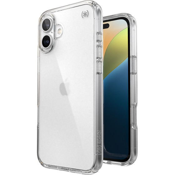 Speck Presidio Perfect-Clear - Case for iPhone 16 Plus (Clear) - (150714-5085)