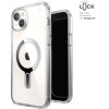 Speck Presidio Perfect-Clear ClickLock & Magsafe - Case for iPhone 15 Plus / iPhone 14 Plus (Clear / Chrome Finish / Serene Silver) - (150457-3199)