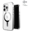 Speck Presidio Perfect-Clear ClickLock & Magsafe - Case for iPhone 15 Pro (Clear / Chrome Finish / Serene Silver) - (150449-3199)