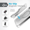 Speck Presidio Perfect-Clear ClickLock & Magsafe - Case for iPhone 15 Pro (Clear / Chrome Finish / Serene Silver) - (150449-3199)
