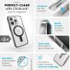 Speck Presidio Perfect-Clear ClickLock & Magsafe - Case for iPhone 15 Pro (Clear / Frosted Black / Slate Grey) - (150449-3233)