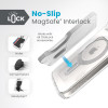 Speck Presidio Perfect-Clear ClickLock & Magsafe - Case for iPhone 16e / iPhone 15 / iPhone 14 / iPhone 13 (Clear / Chrome Finish / Serene Silver) - (150441-3199)