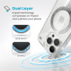 Speck Presidio Perfect-Clear Grip ClickLock & MagSafe - Case for iPhone 16 Pro (Clear / Chrome Finish / Serene Silver) - (150704-3199)