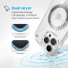 Speck Presidio Perfect-Clear Grip ClickLock & MagSafe - Case for iPhone 16 Pro Max (Clear / Chrome Finish / Serene Silver) - (150728-3199)