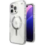 Speck Presidio Perfect-Clear Grip MagSafe - Case for iPhone 16 Pro Max (Clear / Chrome Finish / Serene Silver) - (150842-3223)
